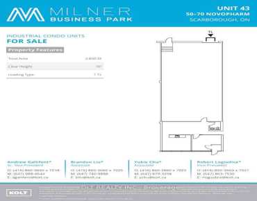 60 Novopharm Crt Malvern, Toronto is zoned as E0.6 with total area of 2830.00 sqft
